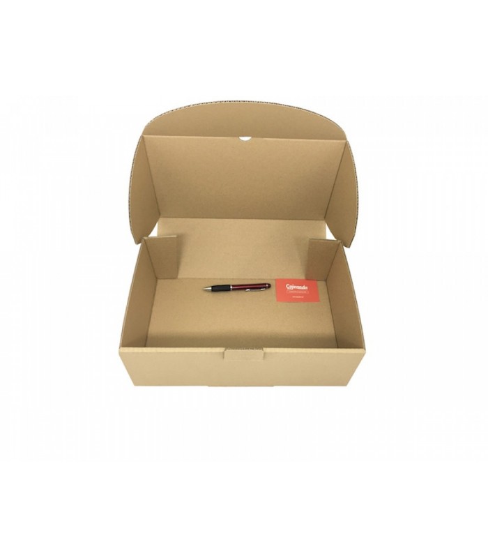 Caja de cartón troquelada de color marrón, Ecommerce 35.5x22x13