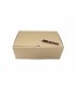 Caja de cartón troquelada de color marrón, Ecommerce 35.5x22x13, cerrada