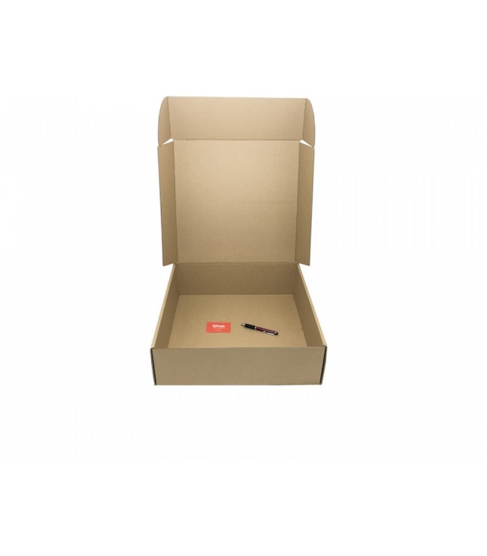 Caja de cartón troquelada de color marrón, Ecommerce 45.7x45.5x14.5