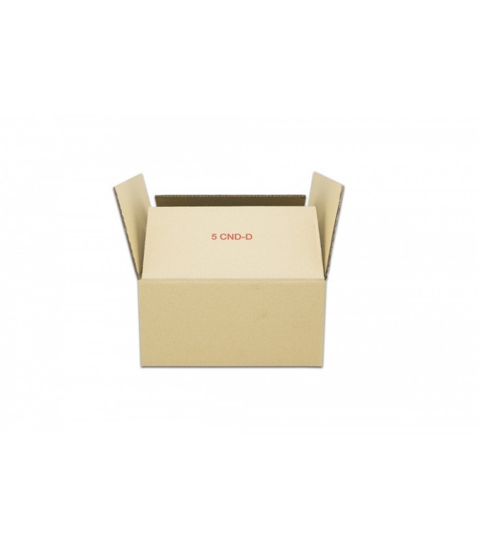 Caja canal doble abierta de 30,00 x 28,00 x 13,00 cm