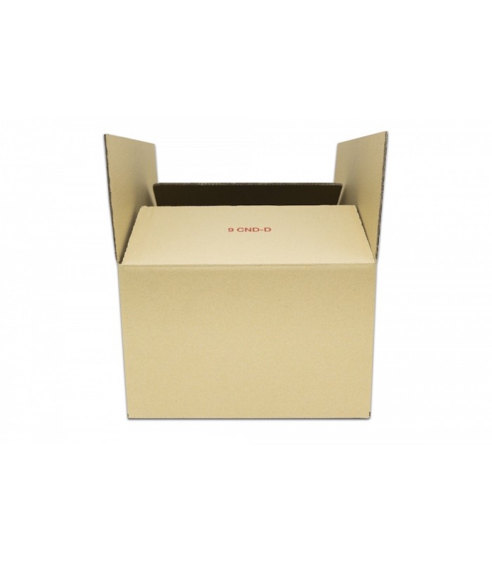 Caja de cartón cerrada canal doble de 41,50 x 35,00 x 21,50 cm