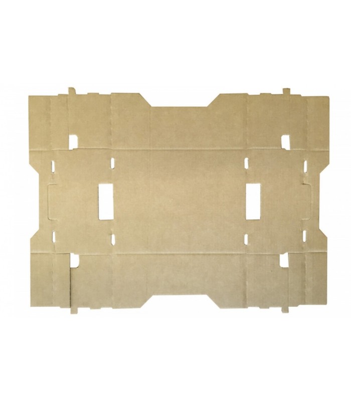 Caja cartón para agricultura pequeña en plano