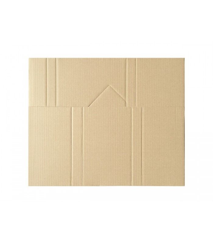 Caja de cartón en cruz para libros, troquel