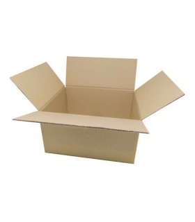 Caja de cartón canal doble de 25,50 x 20,50 x 35,50 cm