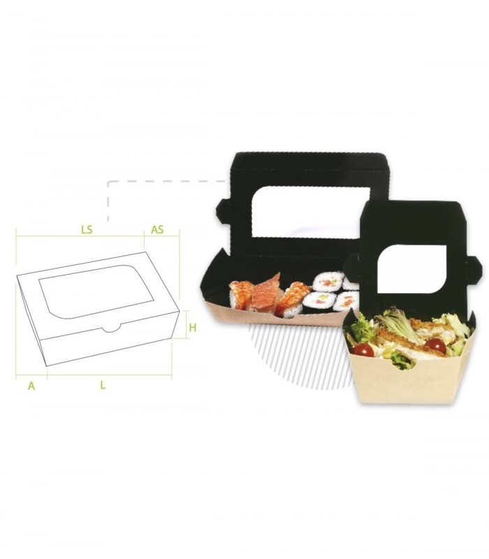 Pack 300 cajas con ventana