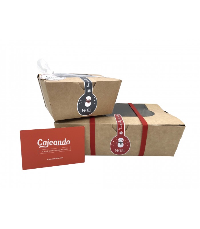 Pack 300 cajas para regalo con ventana 19x11x3cm