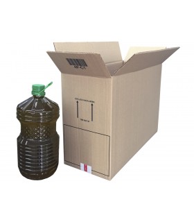 Caja canal doble para 3 garrafas de aceite de 5 L de 51,00 x 20,50 x 35,50 cm