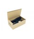 Caja de cartón automontable para zapatos de hombre en color marrón