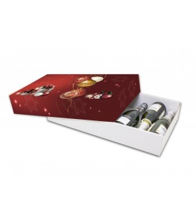 Caja de cartón para lotes navideños y cestas de Navidad