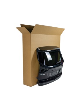 Caja CPD 12 Medidas 155x30x145cm con pieza de coche y abierta