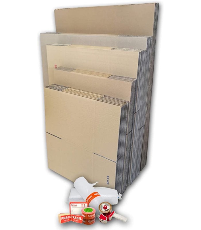Pack de Mudanza para Hogar| Extra Grande (40 cajas)