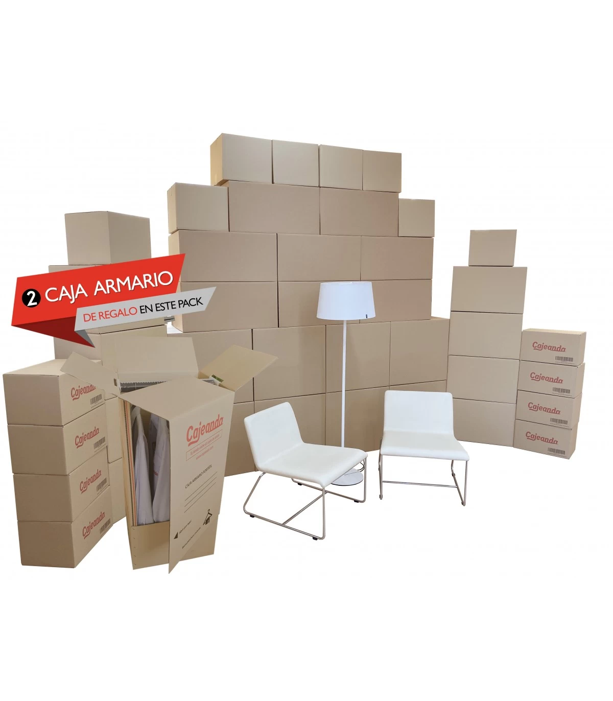 Pack de Mudanza para Hogar Extra Grande (40 cajas)