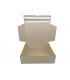 Caja troquelada automontable de envío con retorno boomerang, medidas 42x34x13 cm. Imagen frontal abierta