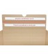 Caja de cartón automontable de doble envío, boomerang 35x25x13, parte adhesiva