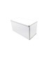 Caja de cartón troquelada de color blanco, Ecommerce 21x10x11 cerrada