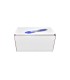 Caja de cartón troquelada de color blanco, Ecommerce 21x10x11 con bolígrafo