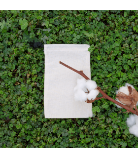 Sacos algodón pack de 100, rellenos embalaje sostenible cosmética