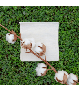 Sacos algodón pack de 100, rellenos embalaje sostenible cosmética