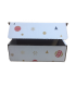 Caja troquelada Ecommerce Blanca 21x10x7 impresa (bolas navidad)