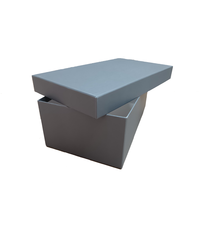 Caja de Cartón de Tapa y Fondo 31x17,5x11 cm gris (Pack 12 unidades)
