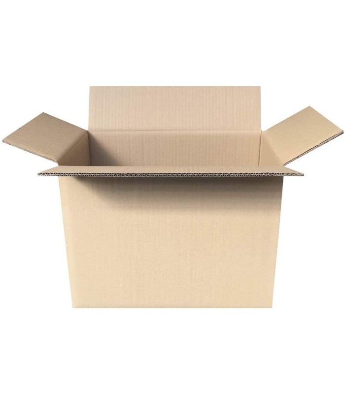 Caja de cartón canal doble de 40,50 x 21,50 x 30,50 cm
