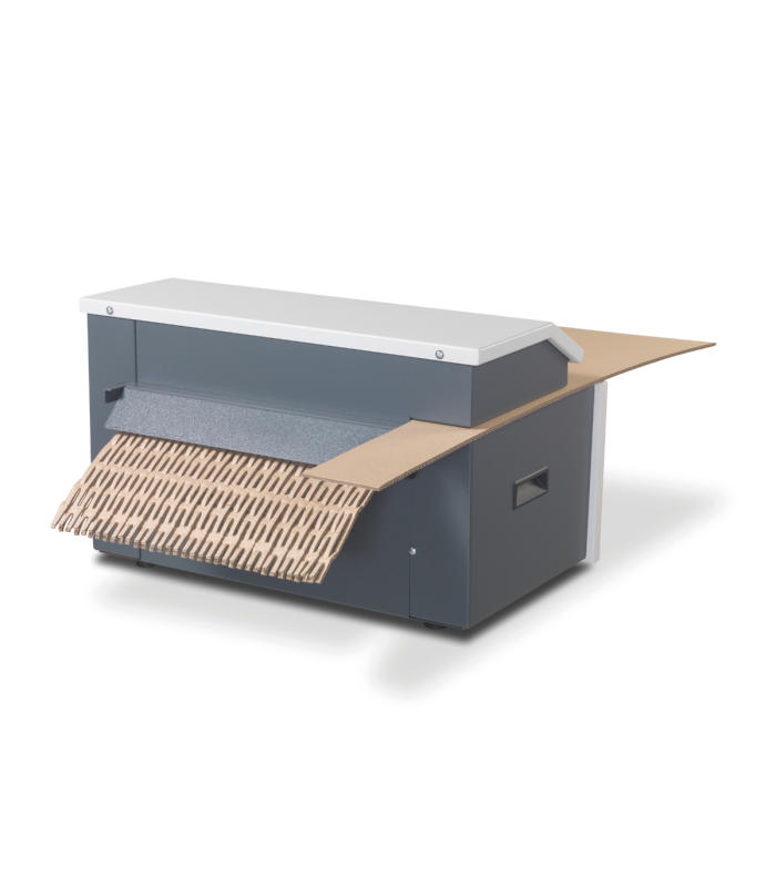 HSM ProfiPack C400 para producción de relleno y proteccion de embalajes. maquina para reciclar carton