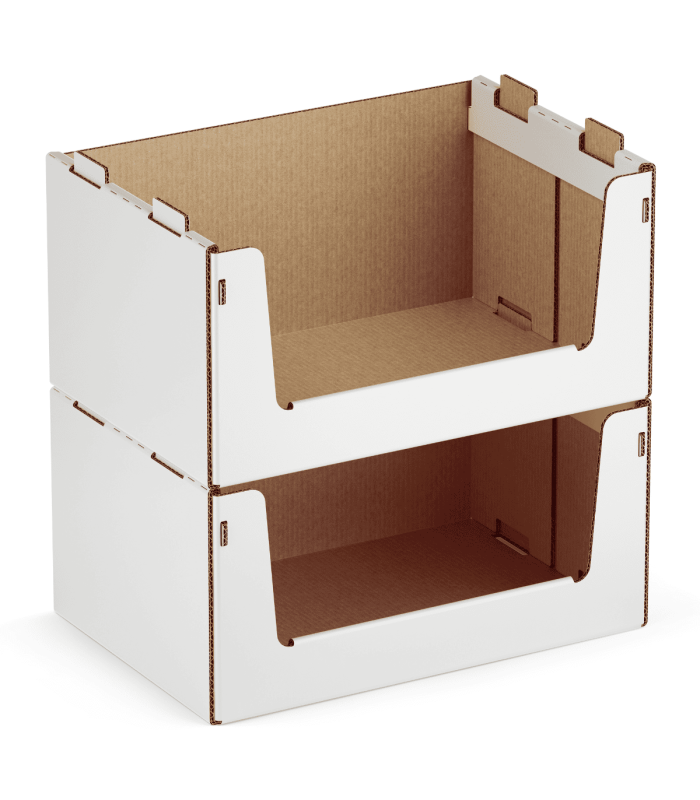 Estante de cartón reciclado|Wide