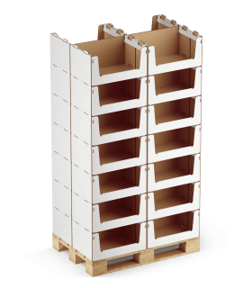 Estante de cartón reciclado|Wide