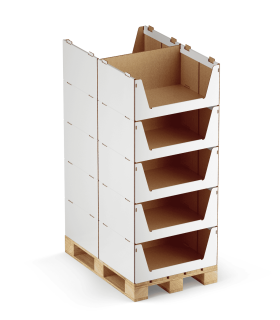 Estante de cartón reciclado|Maxi