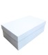 Caja de Cartón de Tapa y Fondo 34x19x12 cm blanca (Pack 12 unidades)