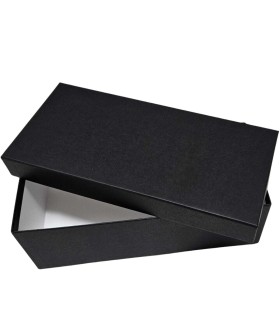Caja de cartón de Tapa y Fondo 29x13x10 cm negro (Pack 12 unidades)