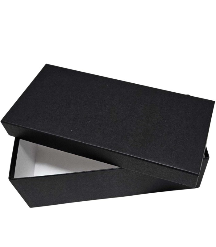 Caja de cartón de Tapa y Fondo 29x13x10 cm negro (Pack 12 unidades)