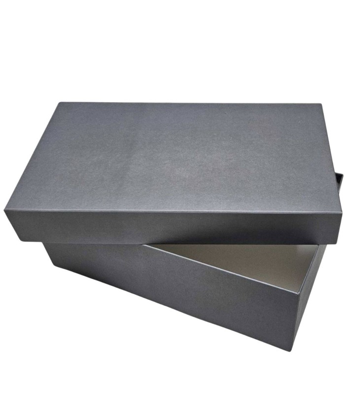 Caja de Cartón de Tapa y Fondo 34x19x12 cm gris (Pack 12 unidades)
