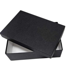 Caja de Cartón de Tapa y Fondo 29x19x10 cm negro (Pack 12 unidades)