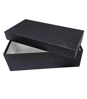 Caja de Cartón de Tapa y Fondo 31x14,5x10 cm negro (Pack 12 unidades)