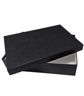 Caja de Cartón de Tapa y Fondo 42x30x10 cm negro (Pack 12 unidades)