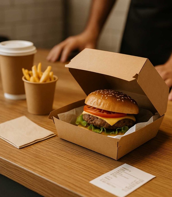 envases take away hamburguesa