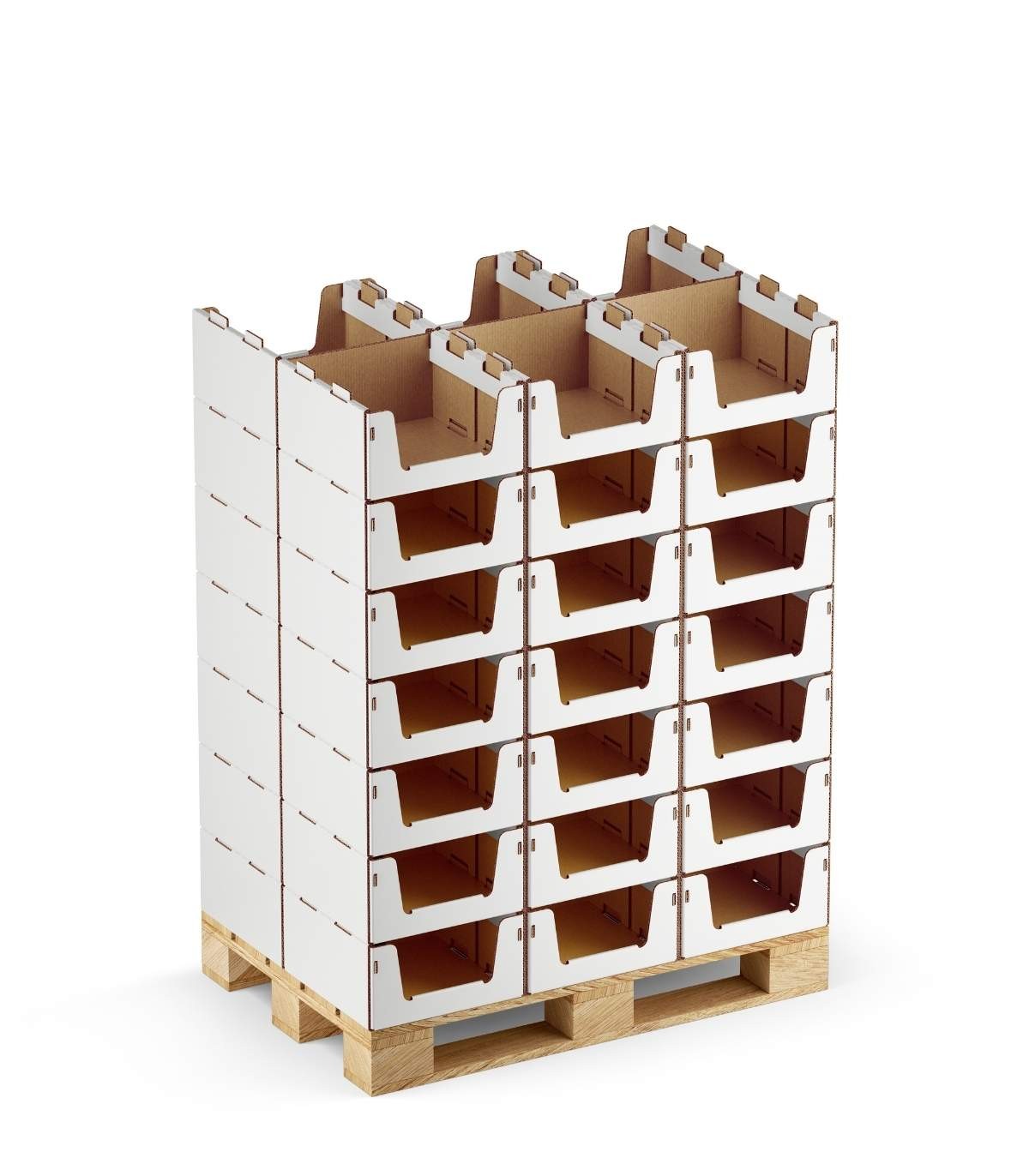 Carton Resistente Estantes de cartón reciclado y resistente |Small
