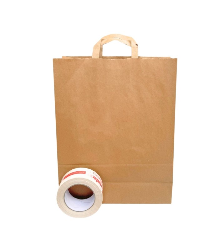 32x12x41 cm Bolsa de papel kraft delante