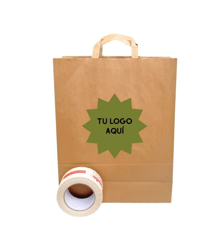 bolsas de papel asa plana impresas