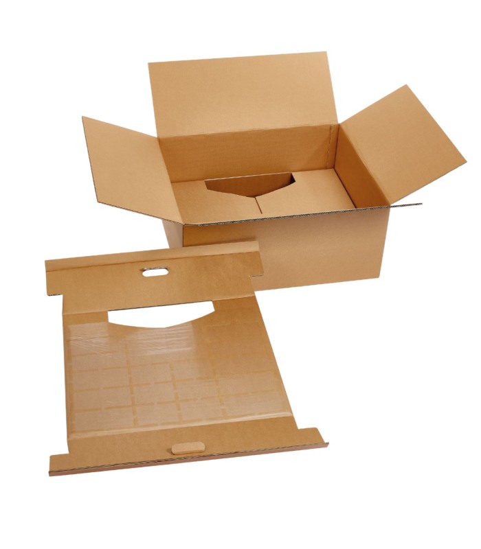 caja para monitor + retenedor
