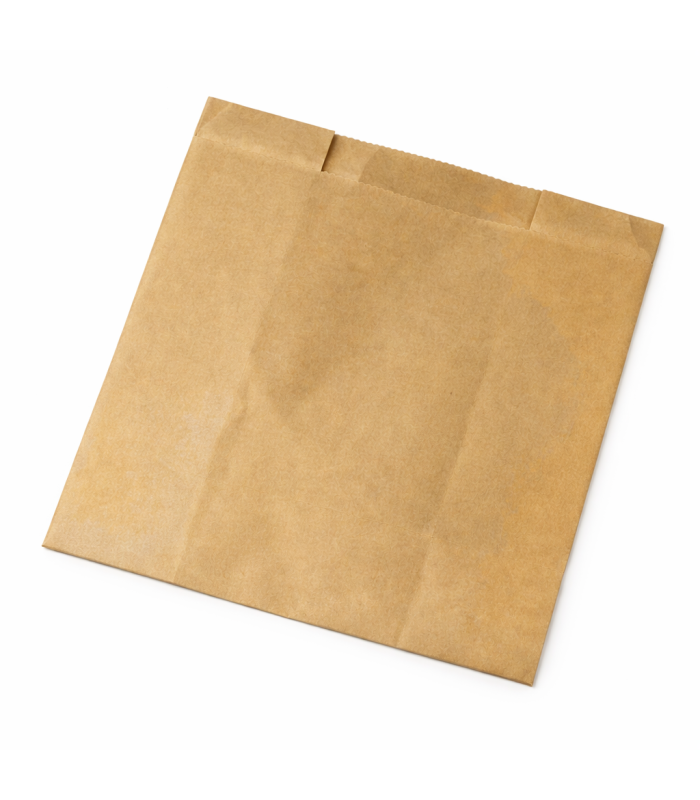 Bolsa Papel Kraft Antigrasa Burger 14x7x15 cm