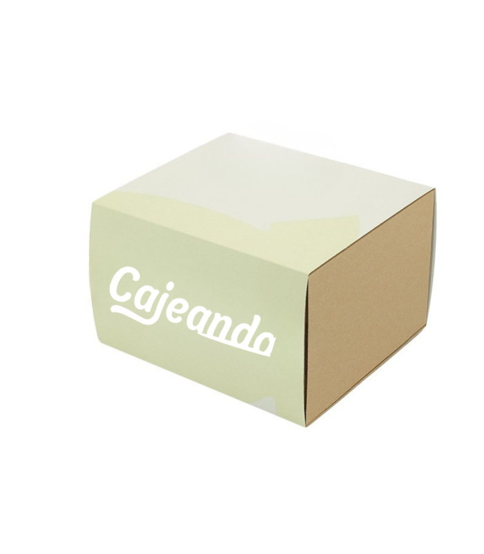 Caja troquelada Ecommerce 28,5x25,5x18cm con faja personalizada