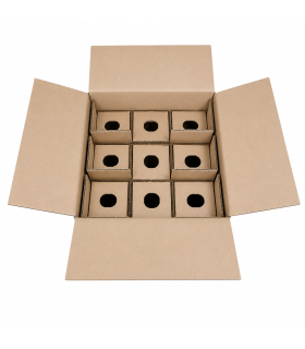 caja para enviar 9 botellas de vino con proteccion