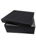 Caja de Cartón de Tapa y Fondo 37x32x13 cm negro (Pack 12 unidades)