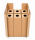 Caja para enviar 6 botellas de vino con celdas de protección