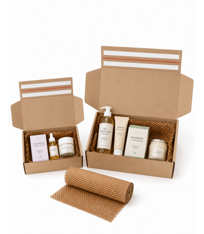 muestra de cajas boomerang para envíos ecommerce