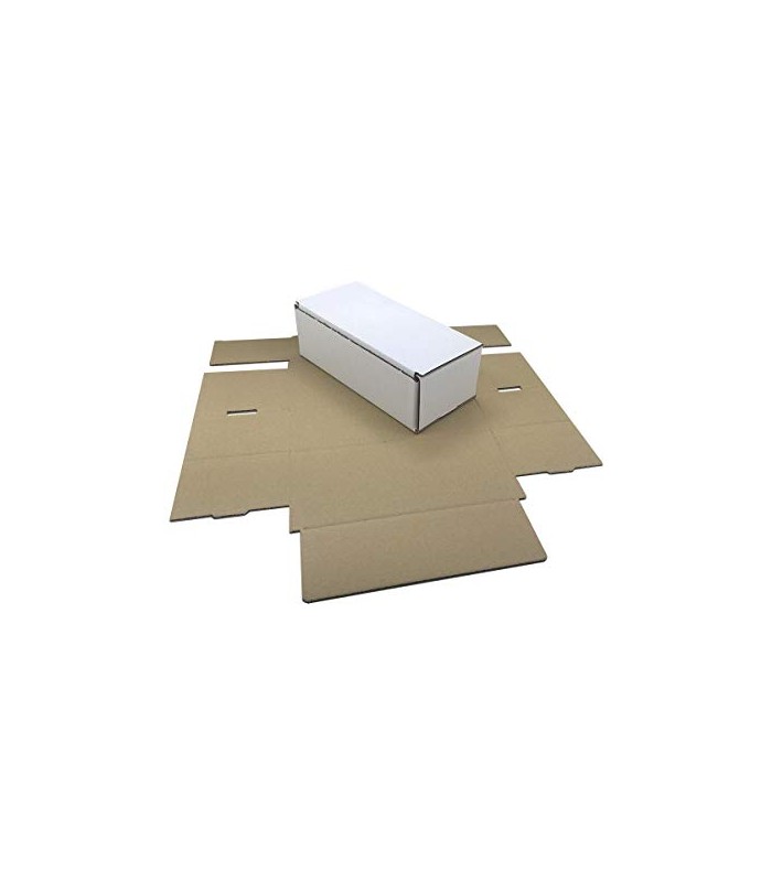 Caja troquelada Ecommerce Blanca 21x10x7 para cosmética y electrónica