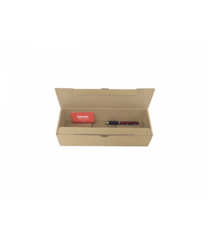 Caja de cartón troquelada de color marrón, Ecommerce 31x11x8.5