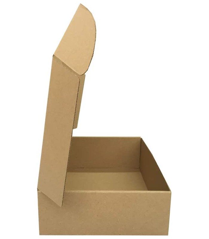 Caja Ecommerce kraft 26 x 21 x 8 cm para libros y ropa ligera